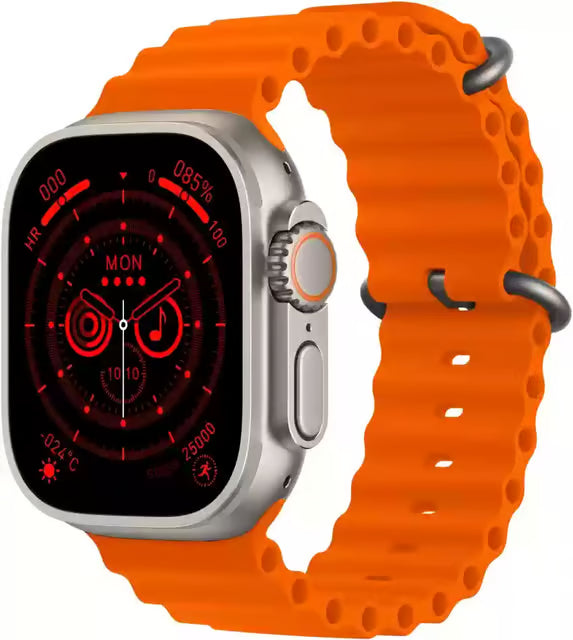 T900 / T10 Ultra Smart Watch Orange. Premium Design and Build Quality Fitpro app
